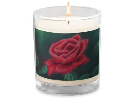 Beauty of Rose ~ Glass Jar Soy Wax Candle Discount