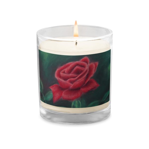 Beauty of Rose ~ Glass Jar Soy Wax Candle Discount