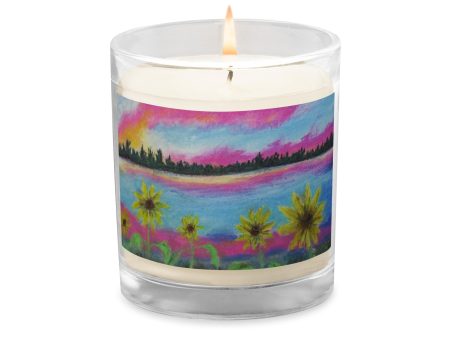 A Flower Fantasy ~ Glass Jar Soy Wax Candle Online now