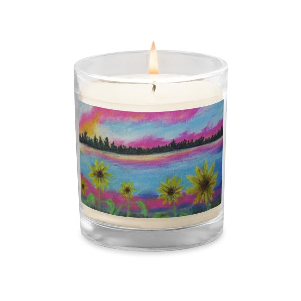 A Flower Fantasy ~ Glass Jar Soy Wax Candle Online now