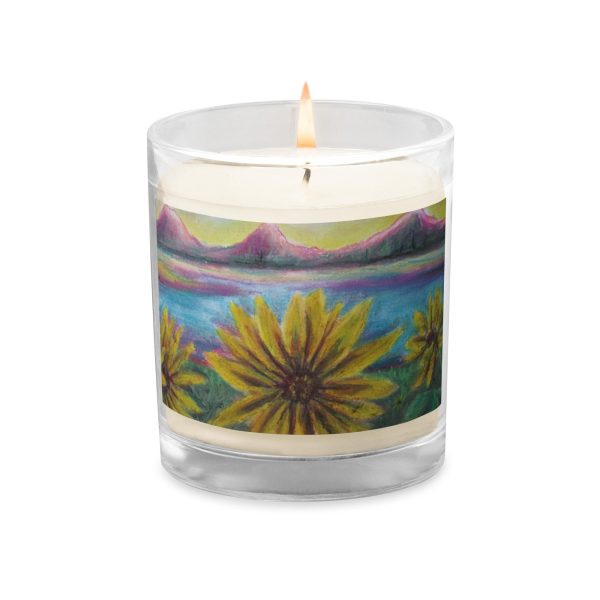 Sunflower Confessions ~ Glass Jar Soy Wax Candle For Cheap