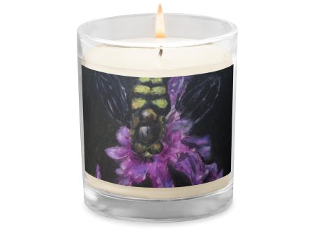 Bee ~ Glass Jar Soy Wax Candle Cheap