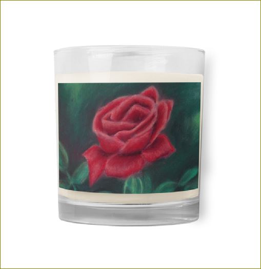 Beauty of Rose ~ Glass Jar Soy Wax Candle Discount