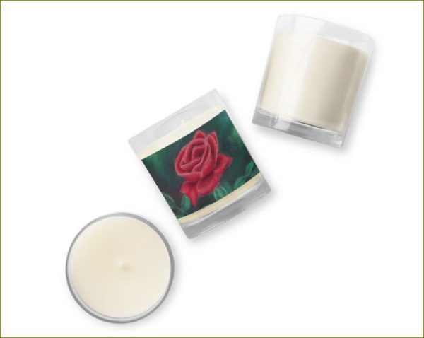 Beauty of Rose ~ Glass Jar Soy Wax Candle Discount