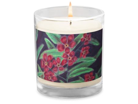 Visions of Forget Me Nots ~ Glass Jar Soy Wax Candle Supply