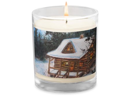 Cozy Cabin ~ Glass Jar Soy Wax Candle on Sale