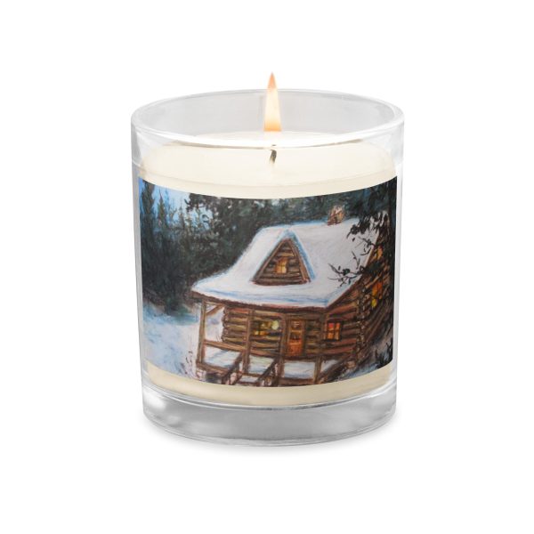 Cozy Cabin ~ Glass Jar Soy Wax Candle on Sale