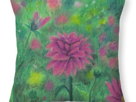 Dreaming of Dahlias ~ Throw Pillow Online Sale