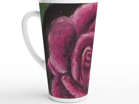 Rosy Pink ~ Latte 17oz Ceramic Mug on Sale