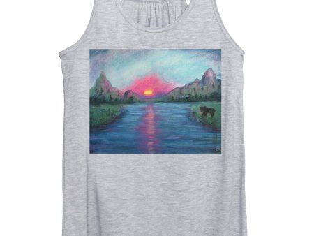 Sunny Bear Side ~ Women s Tank Top For Sale