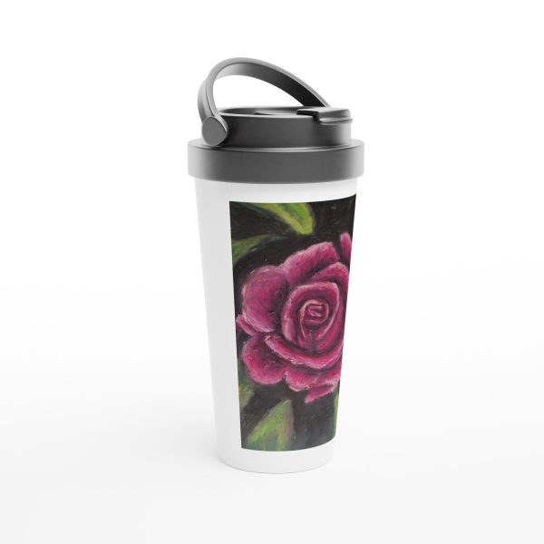 Rosy Pink ~ 15oz Stainless Steel Travel Mug on Sale