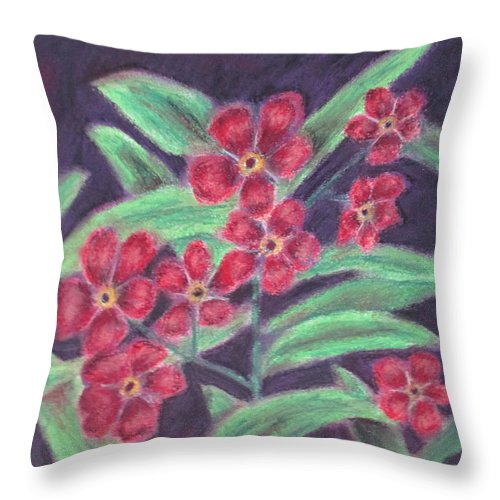 Visions of Forget Me Nots ~ Throw Pillow Online