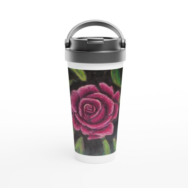 Rosy Pink ~ 15oz Stainless Steel Travel Mug on Sale