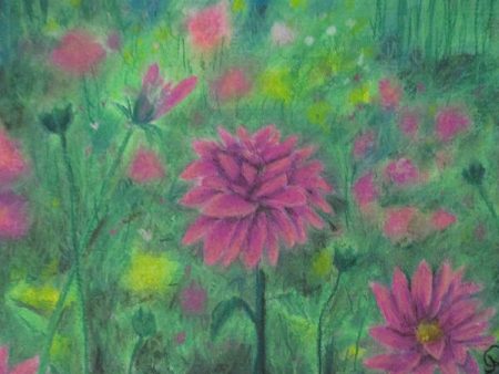 Dreaming of Dahlias ~ Art Print Supply