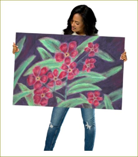 Visions of Forget Me Nots ~ Poster Hot on Sale