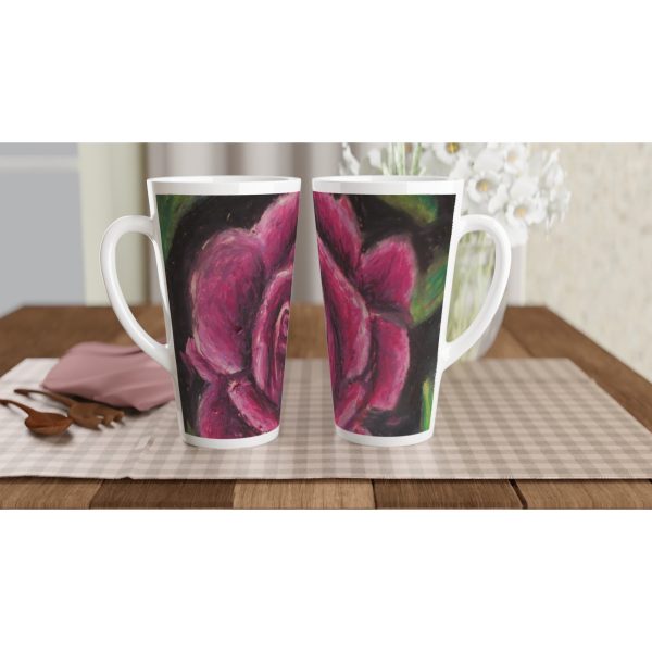 Rosy Pink ~ Latte 17oz Ceramic Mug on Sale