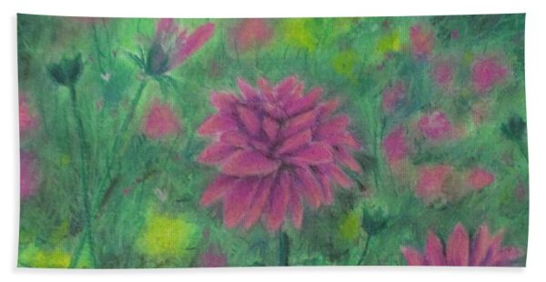 Dreaming of Dahlias ~ Bath Towel Online Sale