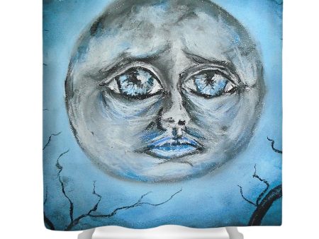 Bloo Moon ~ Shower Curtain For Sale