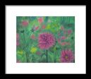 Dreaming of Dahlias ~ Framed Print For Cheap