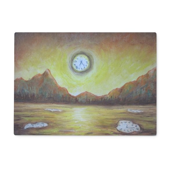 Sunset Hour ~ Glass Chopping Board Online now