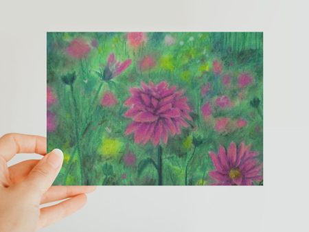 Dreaming of Dahlias ~ Postcard Sale