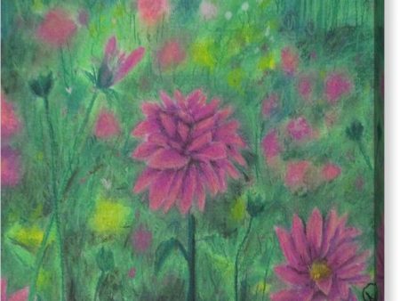 Dreaming of Dahlias ~ Canvas Print Supply