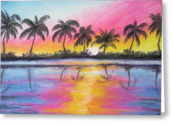 Tropical Tropicana ~ Greeting Card For Sale