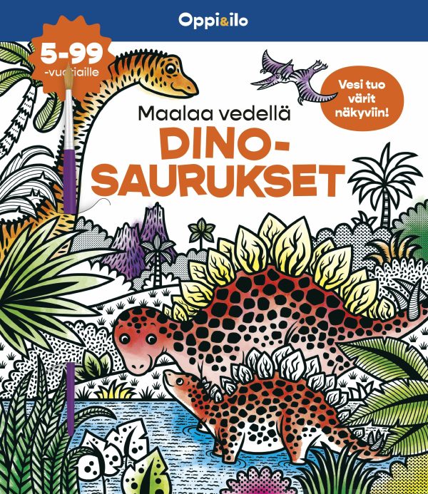 Maalaa vedellä dinosaurukset -puuhakirja 5-99 v Cheap