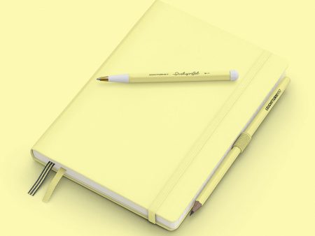 Muistikirja A5 Leuchtturm1917 Hard  Plain Vanilla, kovakantinen blanco on Sale