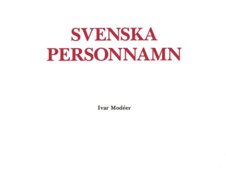 Svenska Personnamn Online Hot Sale