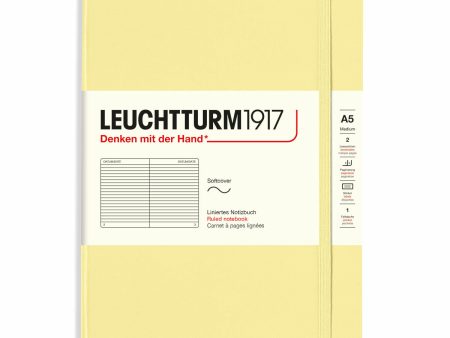 Muistikirja A5 Leuchtturm1917 Soft Ruled Vanilla, pehmeäkantinen viivallinen For Cheap