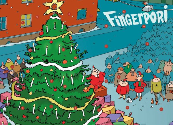 Fingerpori adventtikalenteri Suuren kuusen ympärillä Fashion