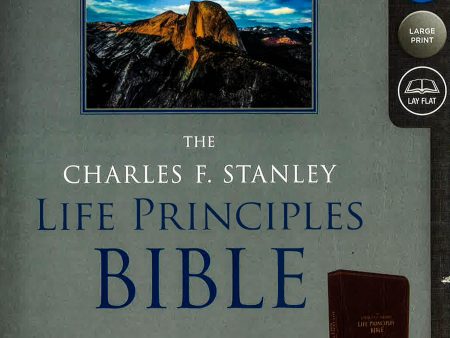 NIV, The Charles F. Stanley Life Principles Bible (5463A - Burgundy Leathersoft) Online Sale