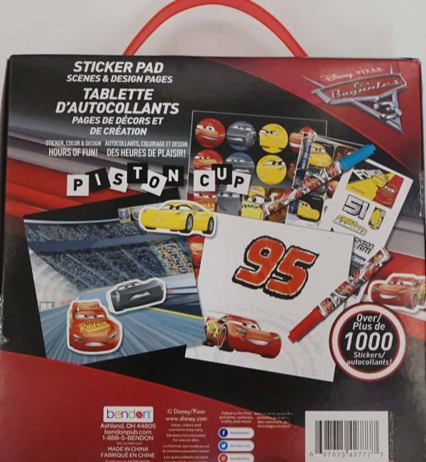 Cars 3 1000 Stickers Activity Box For Cheap