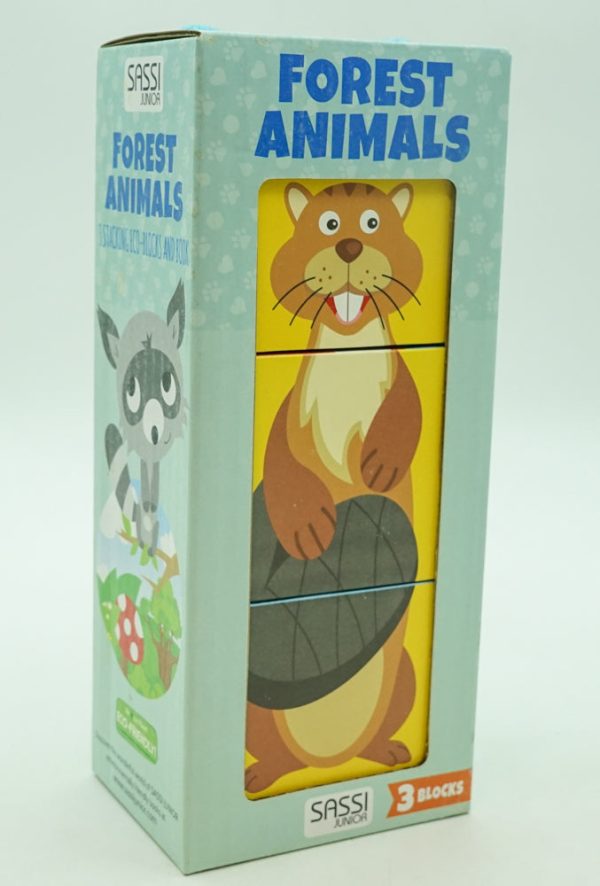 Forest Animals-Three Blocks Tower Hot on Sale